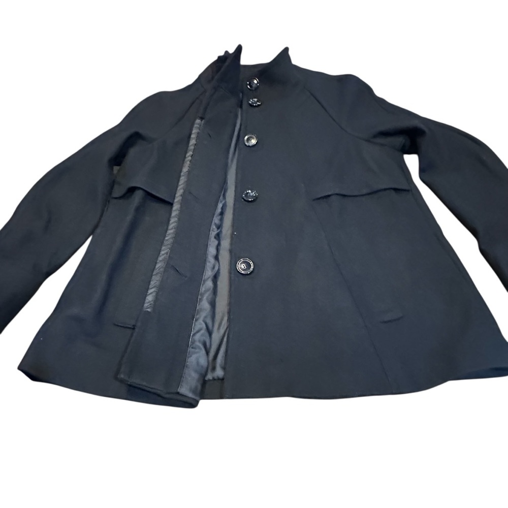 Ellen Tracy Black Wool-Blend Coat – Size PS‎ NWOT